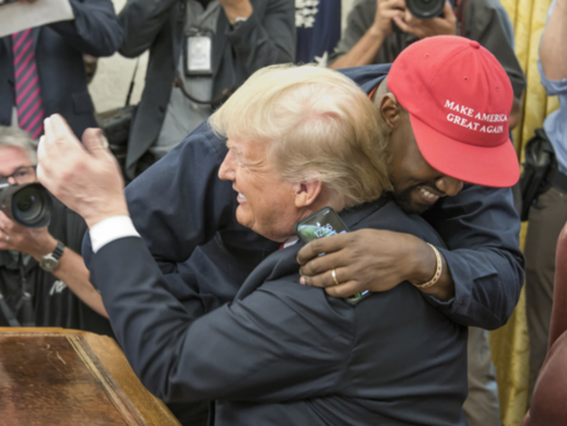 Kanye West a Donald Trump.
